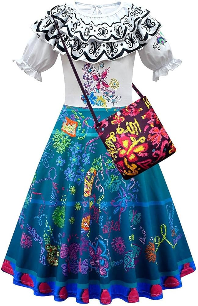 Kids Girls Isabela Dress Cosplay Costume Julieta Madrigal Princess Dress Skirt Suit for Child | Amazon (US)