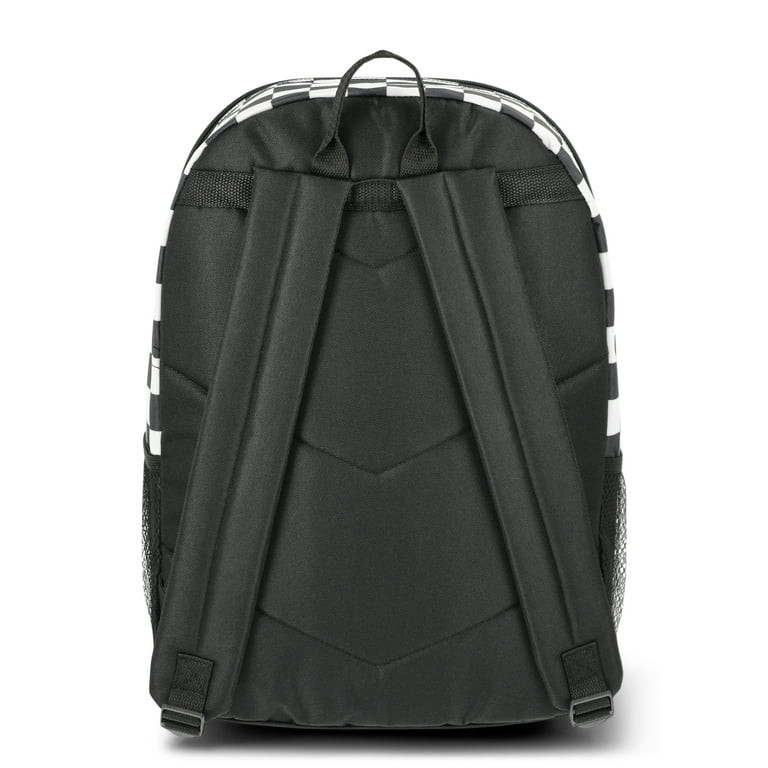 Wonder Nation Kids Unisex 16" Checkered Backpack, Black/White | Walmart (US)