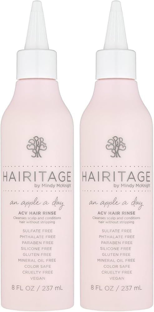 Hairitage Apple Cider Vinegar Shampoo & Scalp Rinse - Cleanses & Conditions for Soft, Shiny, Colo... | Amazon (US)