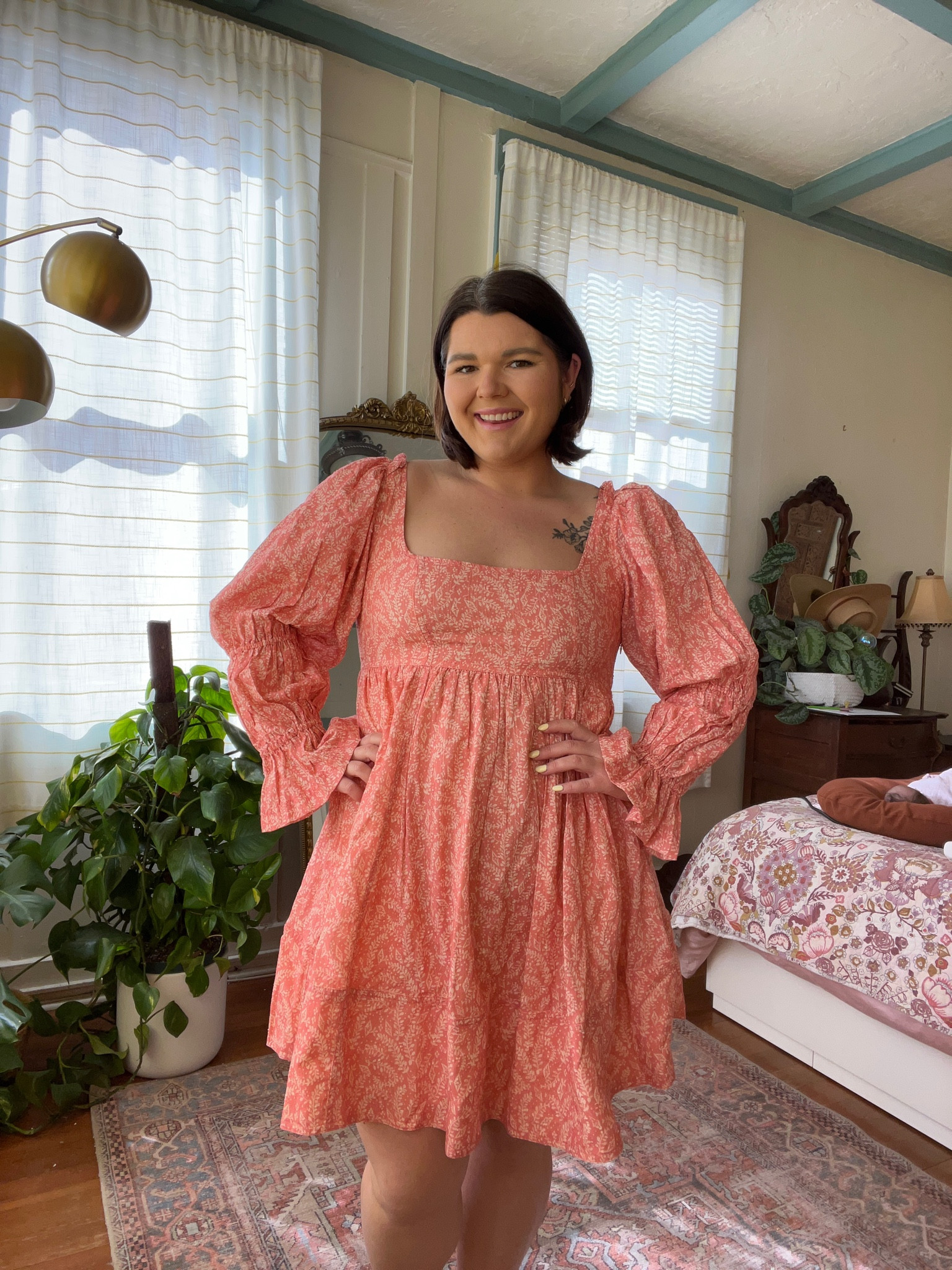 One of two options for dresses for my daughters birthday/Easter party. Would make the perfect Easter dress! Wearing size large. Currently 20% off through the LTK SALE!#LTKSpringSale

#LTKSeasonal #LTKmidsize