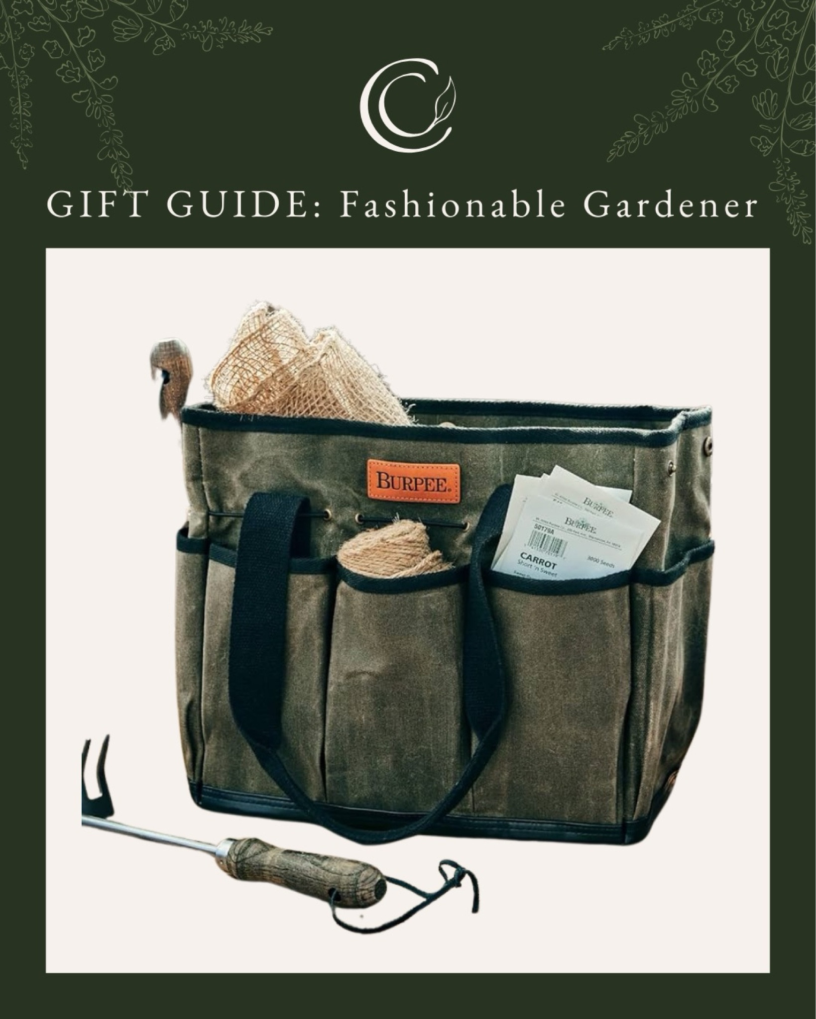 Waxed canvas tote for garden tools

#LTKGiftGuide #LTKhome #LTKSeasonal