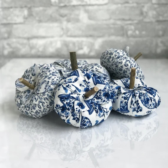 Chinoiserie Pumpkins as Fall Harvest Table Decor for | Etsy | Etsy (US)