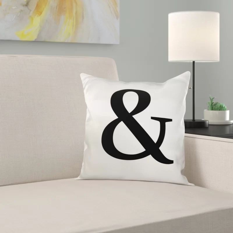Ampersand Pillow Cover | Wayfair North America