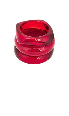 Luv AJ The Formentera Bangle Set in Red from Revolve.com | Revolve Clothing (Global)