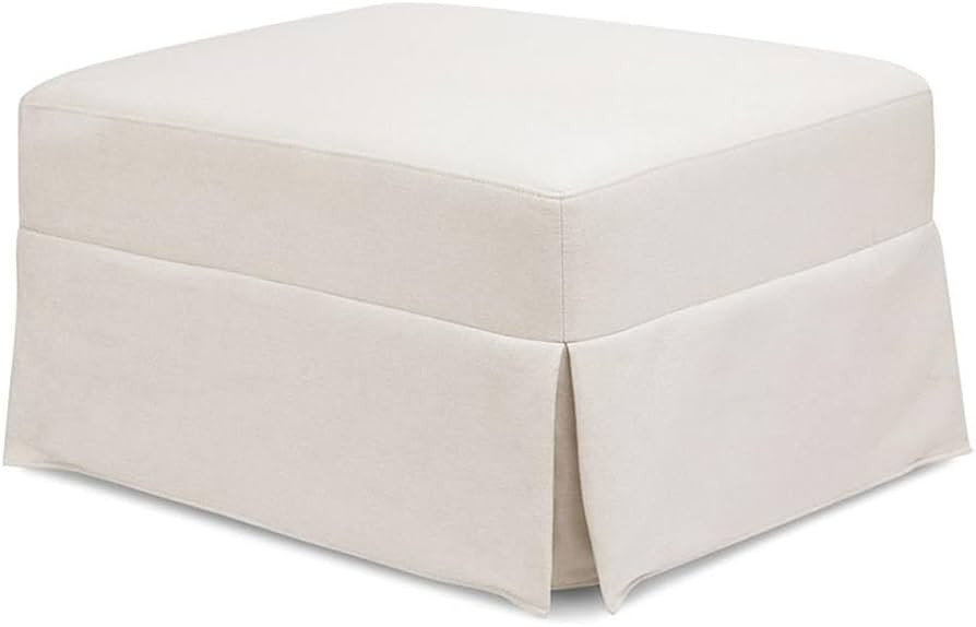 Namesake Gliding Ottoman in Performance Cream Eco-Weave, Water Repellent & Stain Resistant, Green... | Amazon (US)