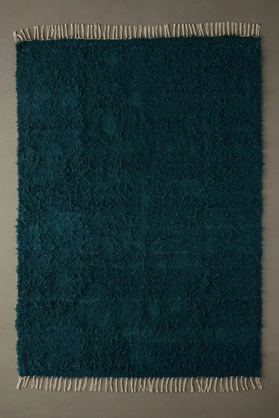 Solid Woven Shag Rag Rug | Urban Outfitters (US and RoW)