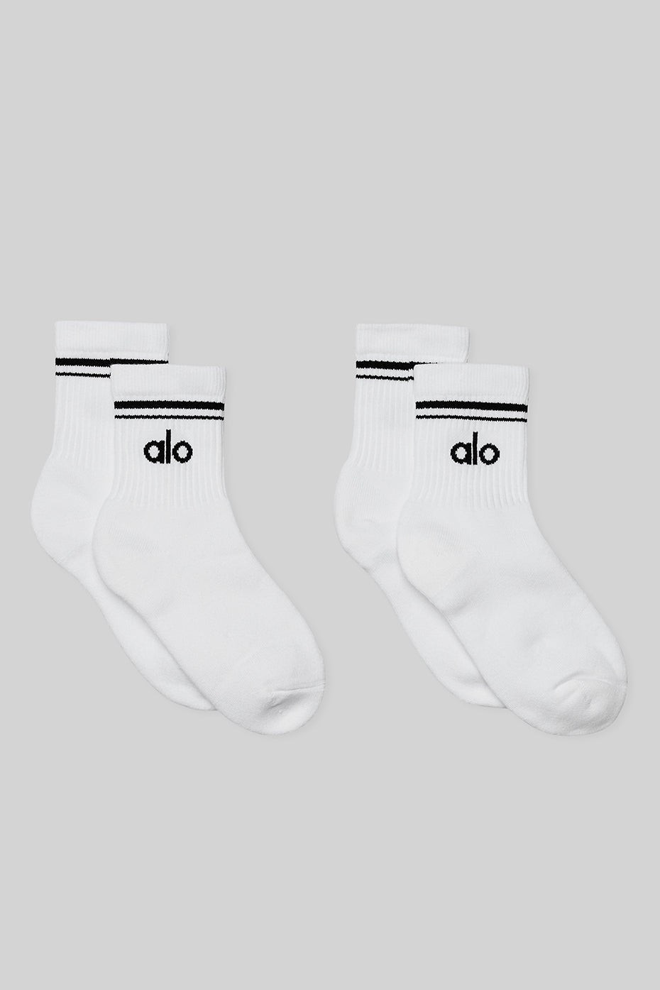Unisex Half-Crew Throwback Sock (2 Pack) | Alo Yoga (US)