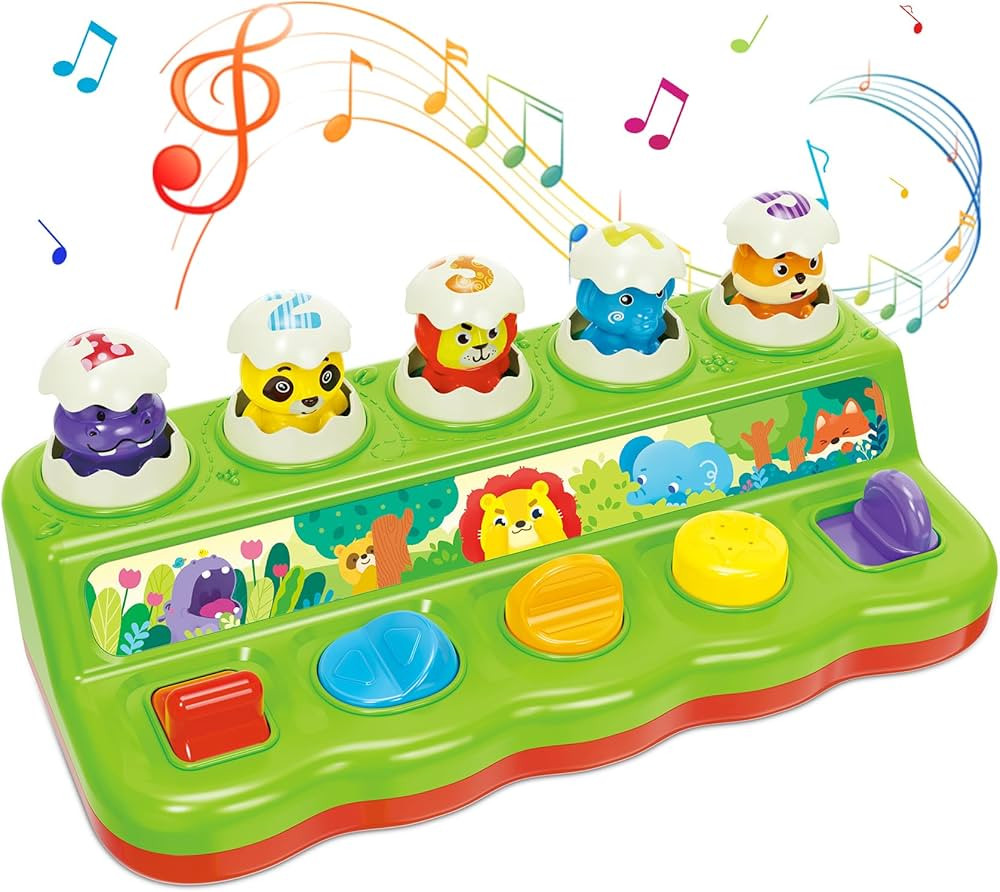 Baby Toys 6 to 12 Months, Musical Pop-Up Cause and Effect Toys with Light & Music for 12-18 Month... | Amazon (US)