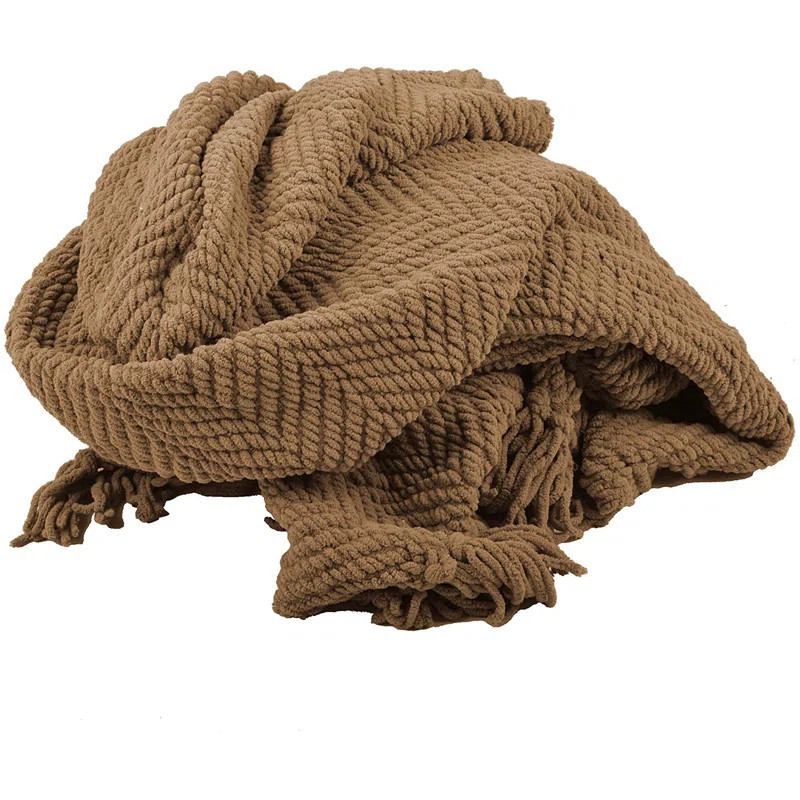 Tweed Knitted Throw Blanket | Wayfair North America