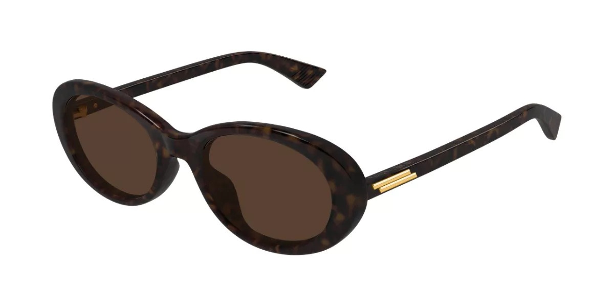 Bottega Veneta BV1415SK Asian Fit 002 Women’s Sunglasses Tortoiseshell Size 54 | SmartBuyGlasses Global
