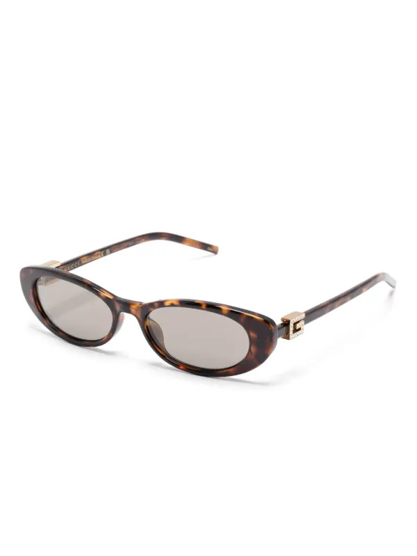 Gucci Eyewear Sonnenbrille Mit Cat-Eye-Gestell | Braun | FARFETCH DE | Farfetch Global