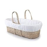 Tadpoles Moses Basket & Bedding Set, Eyelet, White, One-Size | Amazon (US)