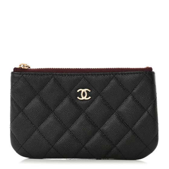 Caviar Quilted Small Pouch Black | FASHIONPHILE (US)