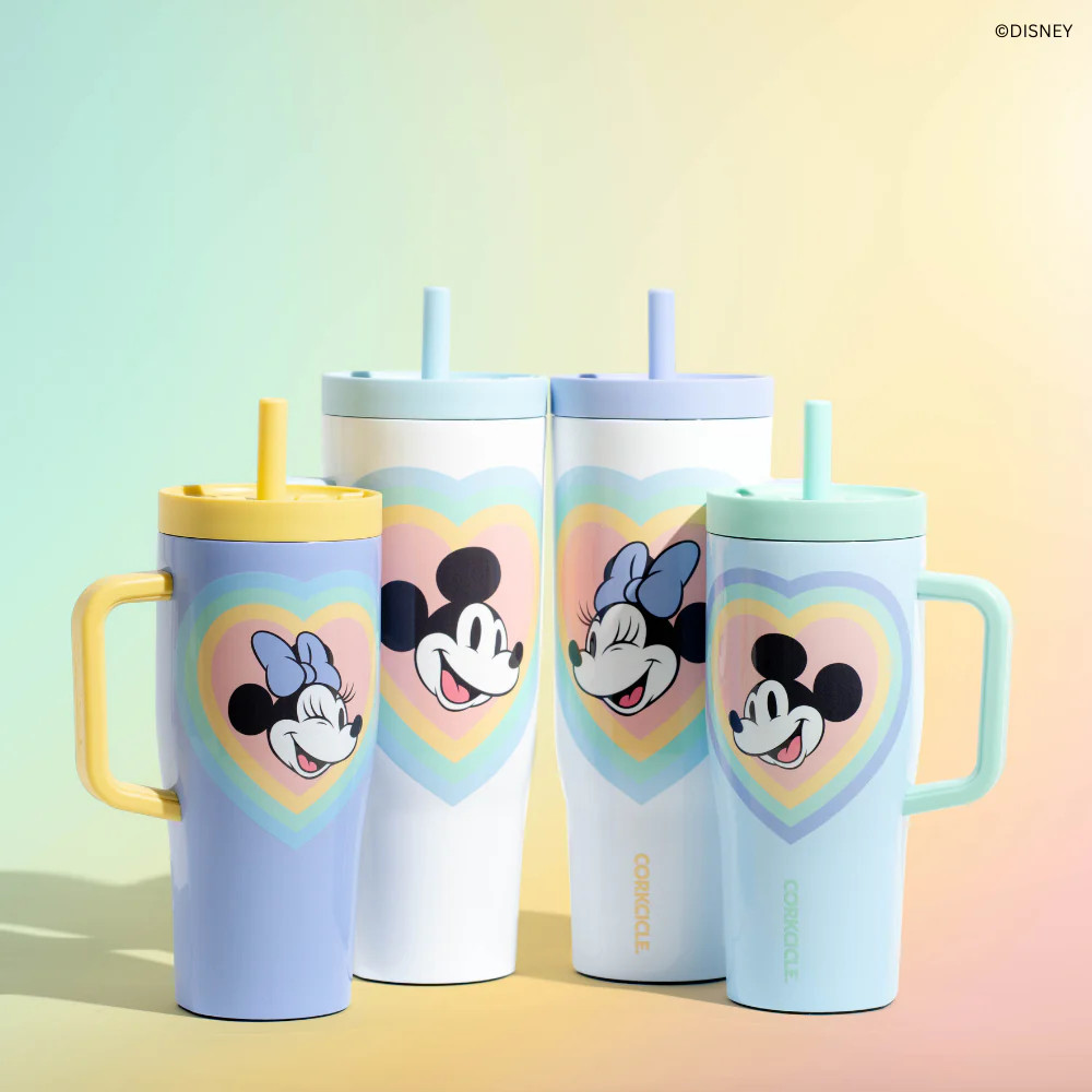 Mickey & Minnie Mouse Retro Rainbow Leakproof Cruiser | Corkcicle