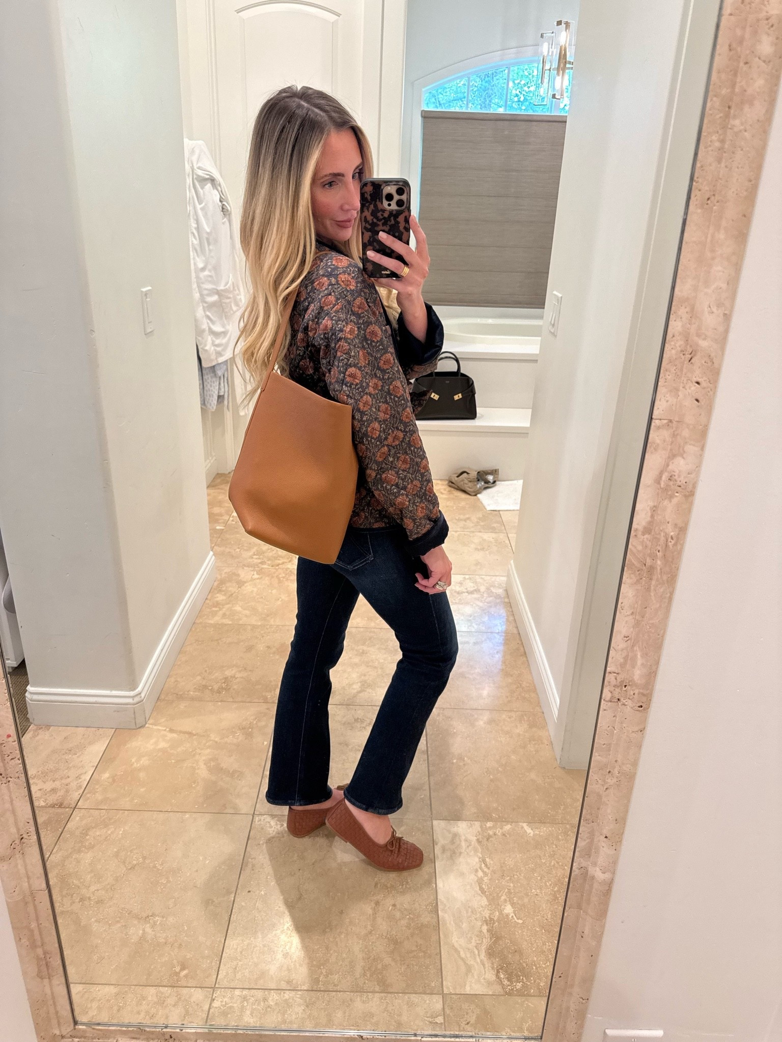 The cutest fall jacket and the best dark denim. Size XS in the jacket

#LTKmomlife