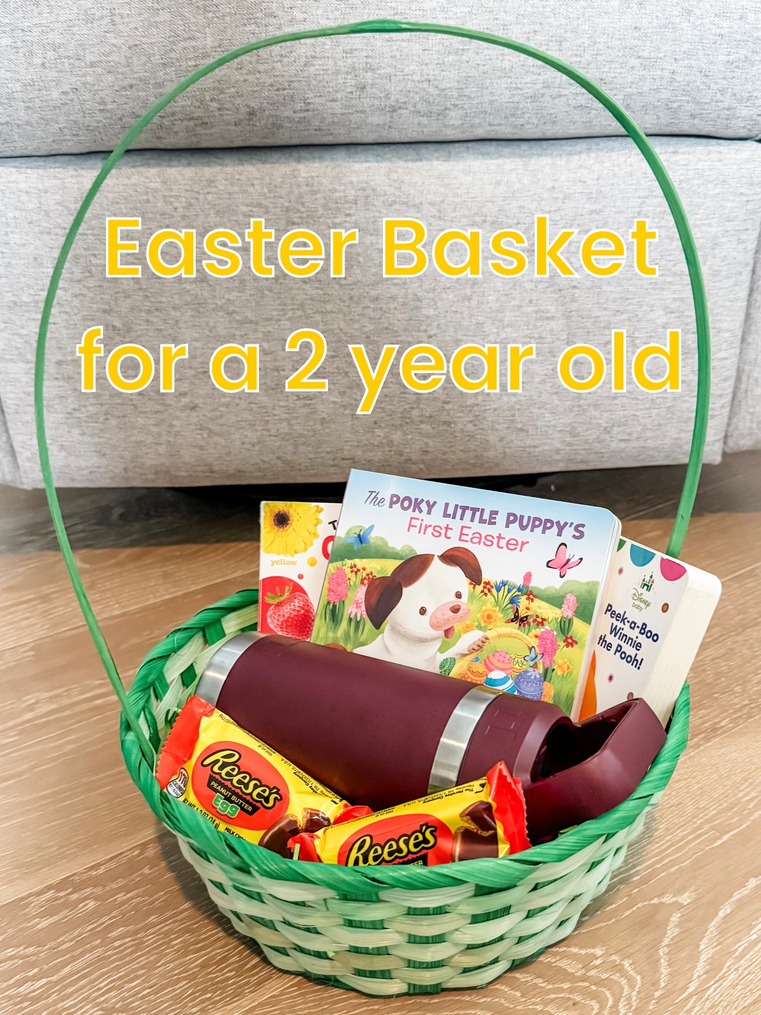 Easter basket for toddler / easy Easter basket ideas for 2 year old / Easter board book / maroon yeti kids tumbler / toddler board books / what to put in toddlers Easter basket / green Easter basket / simple Easter basket ideas / last minute Easter basket ideas 

#LTKBaby #LTKFamily #LTKKids