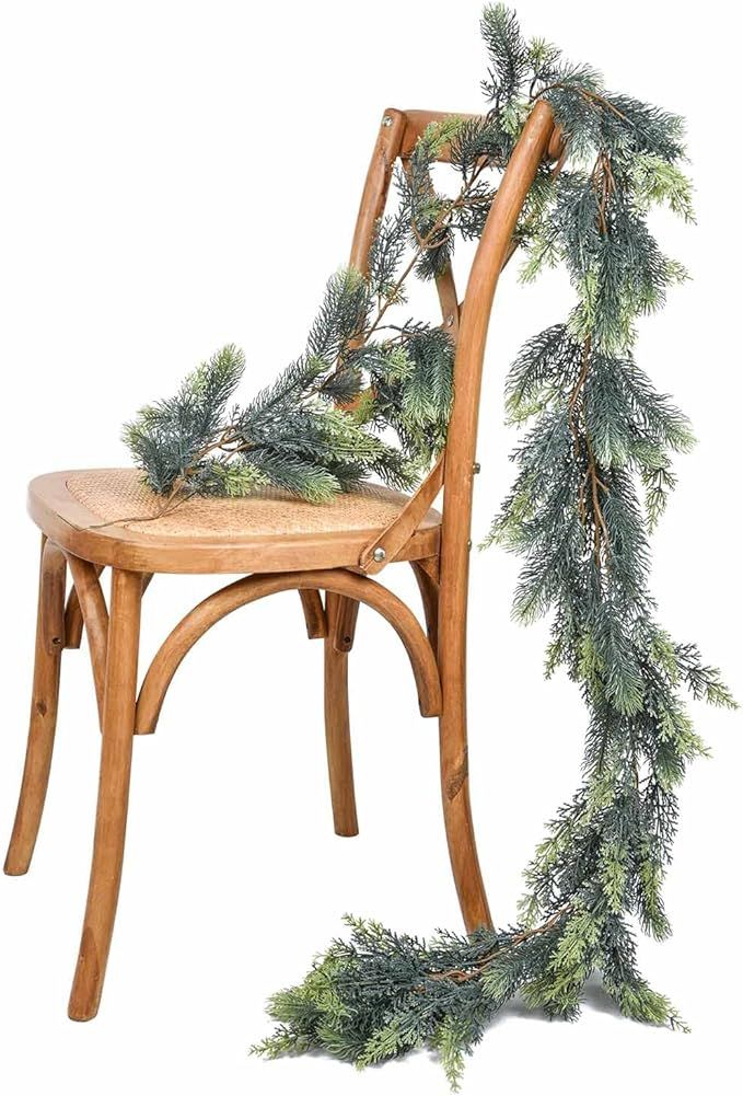 DearHouse Pine Christmas Garland,6Ft WinterArtificial Greenery Garland for Holiday Season Mantel ... | Amazon (US)