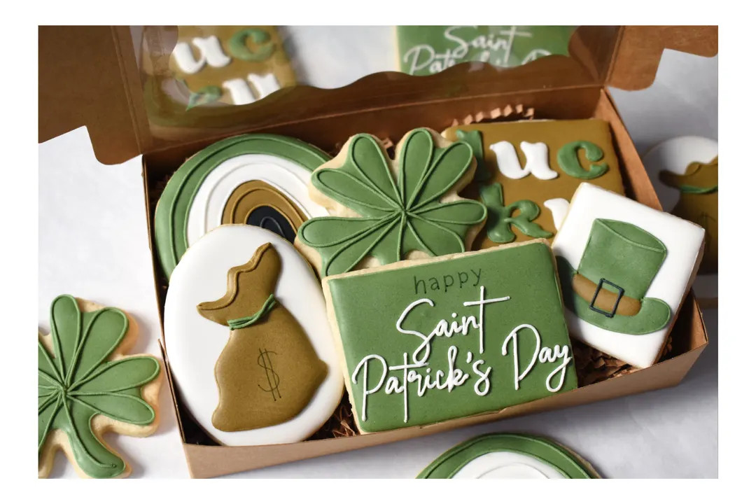 Customizable Saint Patrick's Day Sugar Cookie Gift Box - Individually Wrapped - Regular / Gluten-... | Etsy (US)