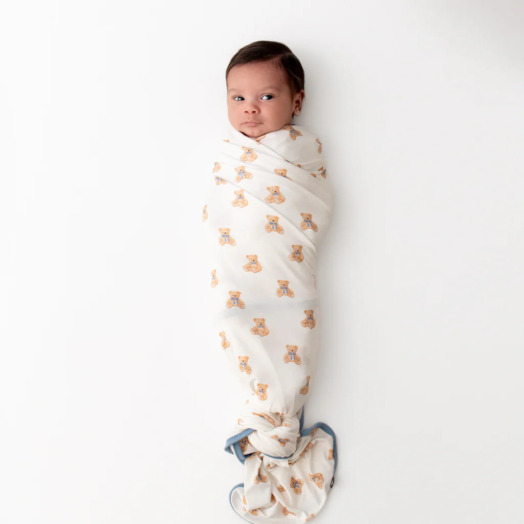 Swaddle Blanket in Teddy Bear | Kyte Baby