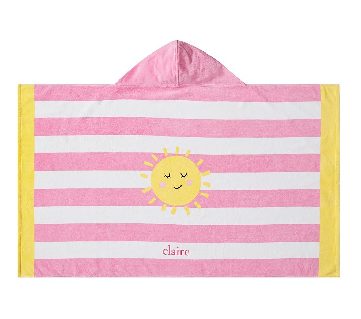 Sunshine Stripe Beach Hooded Towel | Pottery Barn Kids