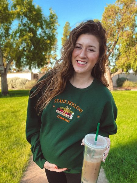 It’s finally sweater weather in the mornings so I had to wear my new embroidered Stars Hollow one I snagged! Cute, comfy, & perfect for fall 🍂

Less than $40 and on sale right now! Would be the perfect gift for a Gilmore Girl fan ☕️



#LTKfindsunder50 #LTKHoliday #LTKSeasonal