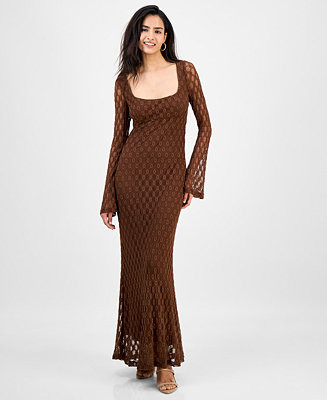 Bardot Women's Evannia Bell-Sleeve Lace Dress - Macy's | Macy's