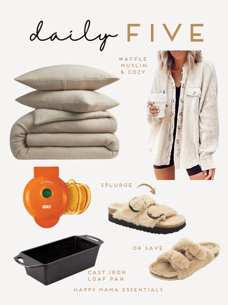 Cozy gal faves - all the waffle, muslin & soft Birkenstocks & a affordable dupe! Plus I found an online option of my fave cast iron sourdough loaf pan!

#LTKhome #LTKSeasonal #LTKHalloween