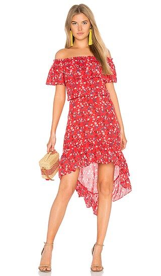 devlin Carrie Dress in Apple Ditsy Floral | Revolve Clothing