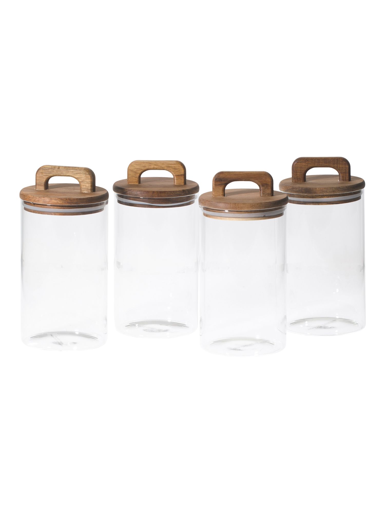 4pk 44oz Wood Handle Pantry Canisters | Baskets & Storage | Marshalls | Marshalls