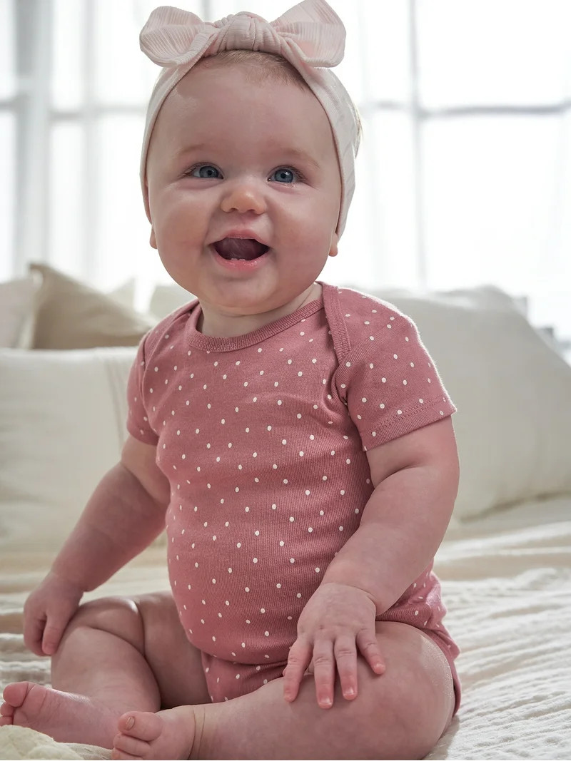 Gerber Baby Neutral Short Sleeve Onesies, 3-Pack, Sizes Newborn - 24 Months | Walmart (US)