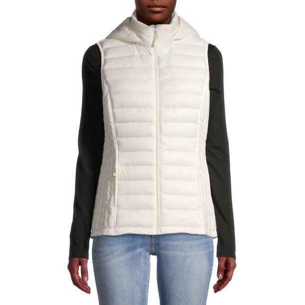 360 Air Women's Packable Down Vest with Detachable Hood | Walmart (US)
