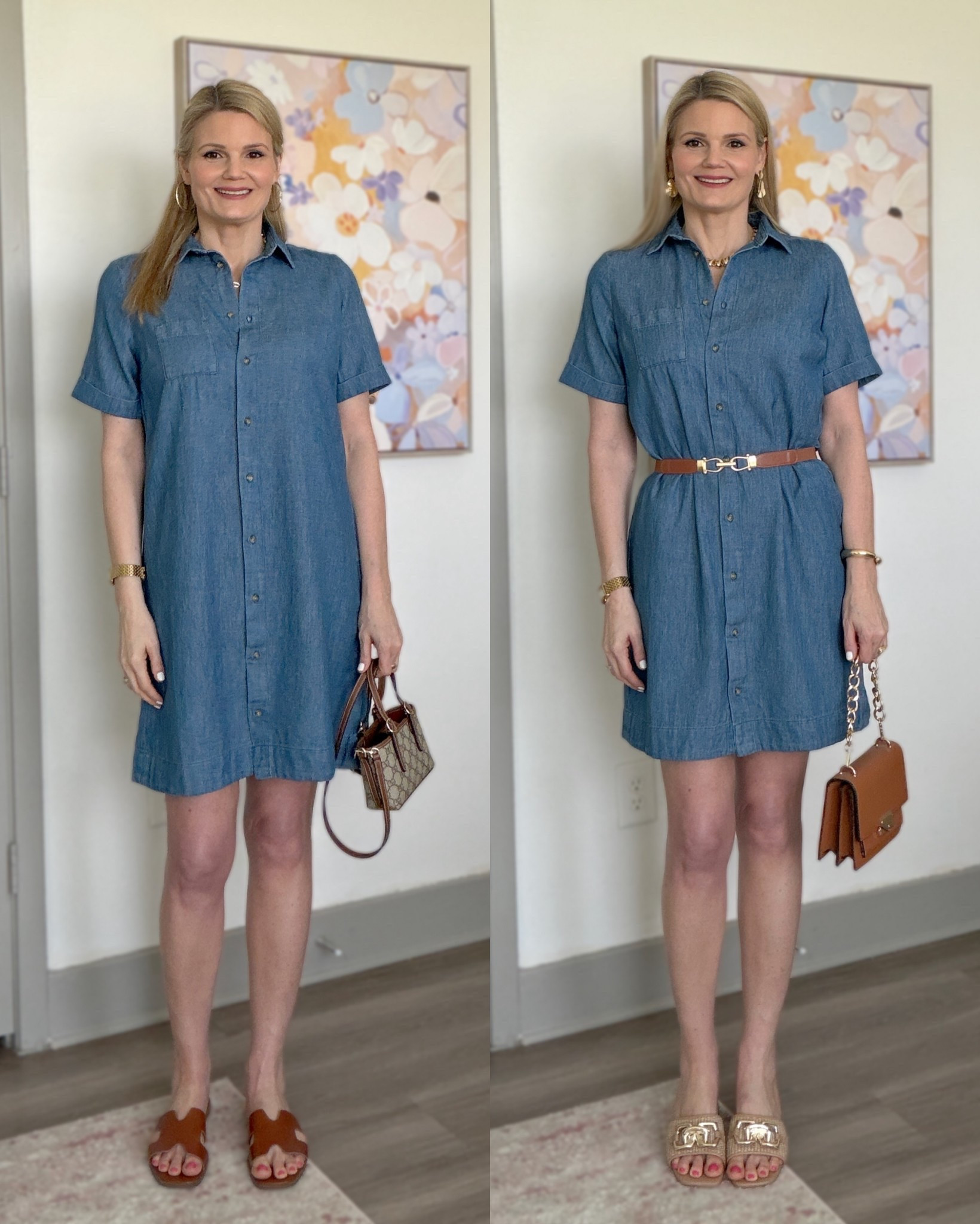Chambray denim button up dress is on major sale! Runs big- size down. I’m in the XS Tall and still have room  

#LTKFestival #LTKootd #LTKTall