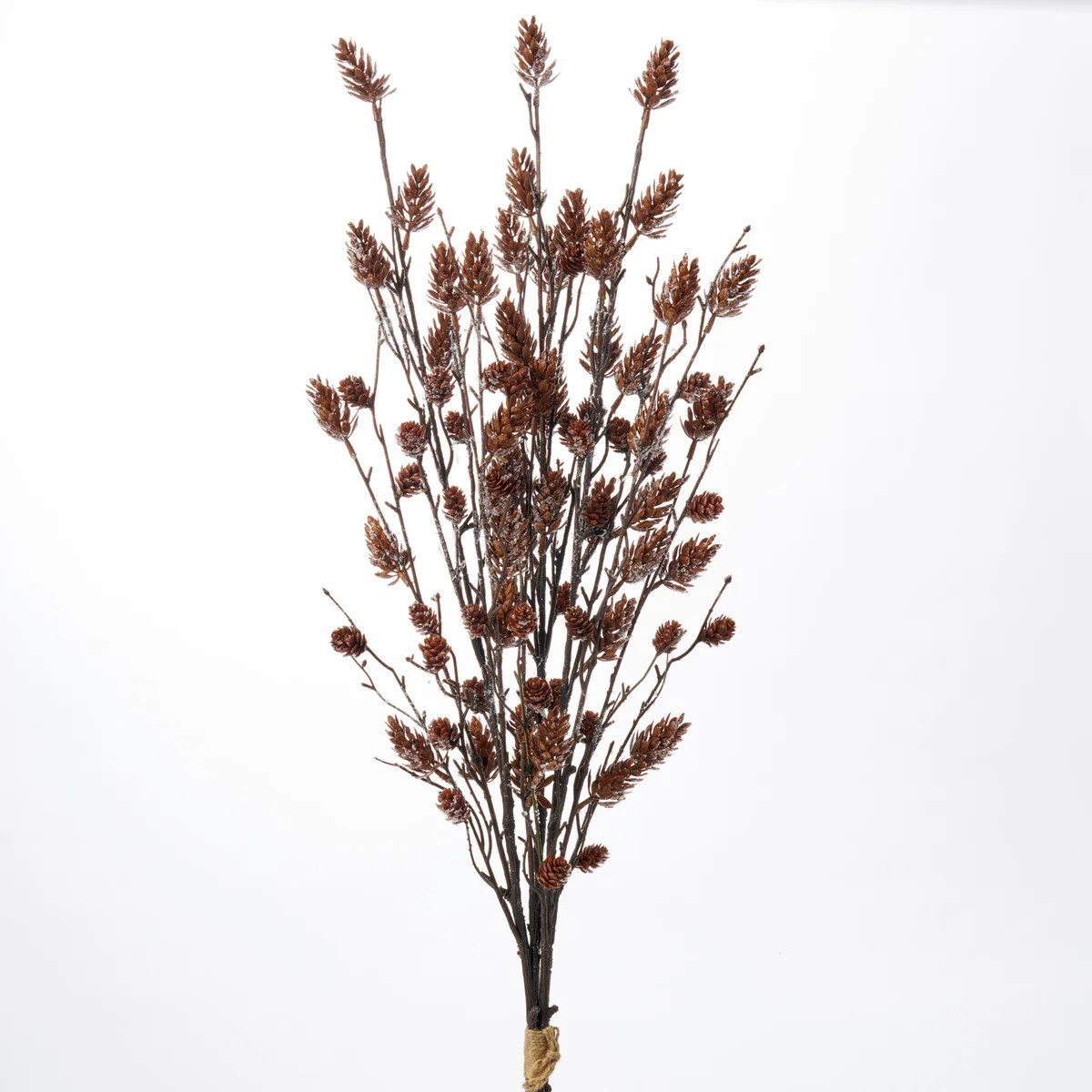 Natural Looking Snow Frosted Pinecone Winter Extra Large Branch Spray Bundle - 40" | Darby Creek Trading