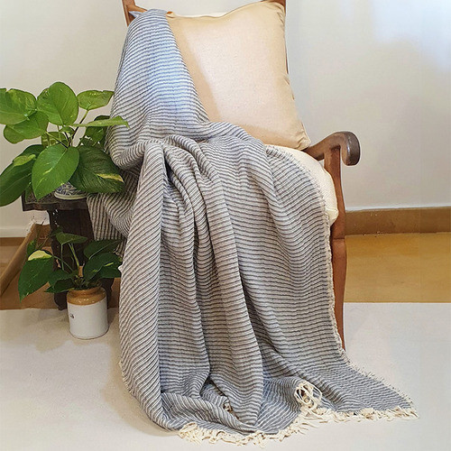Parisian Elegance Cotton Throw Colour: Cyan | Temple & Webster AU