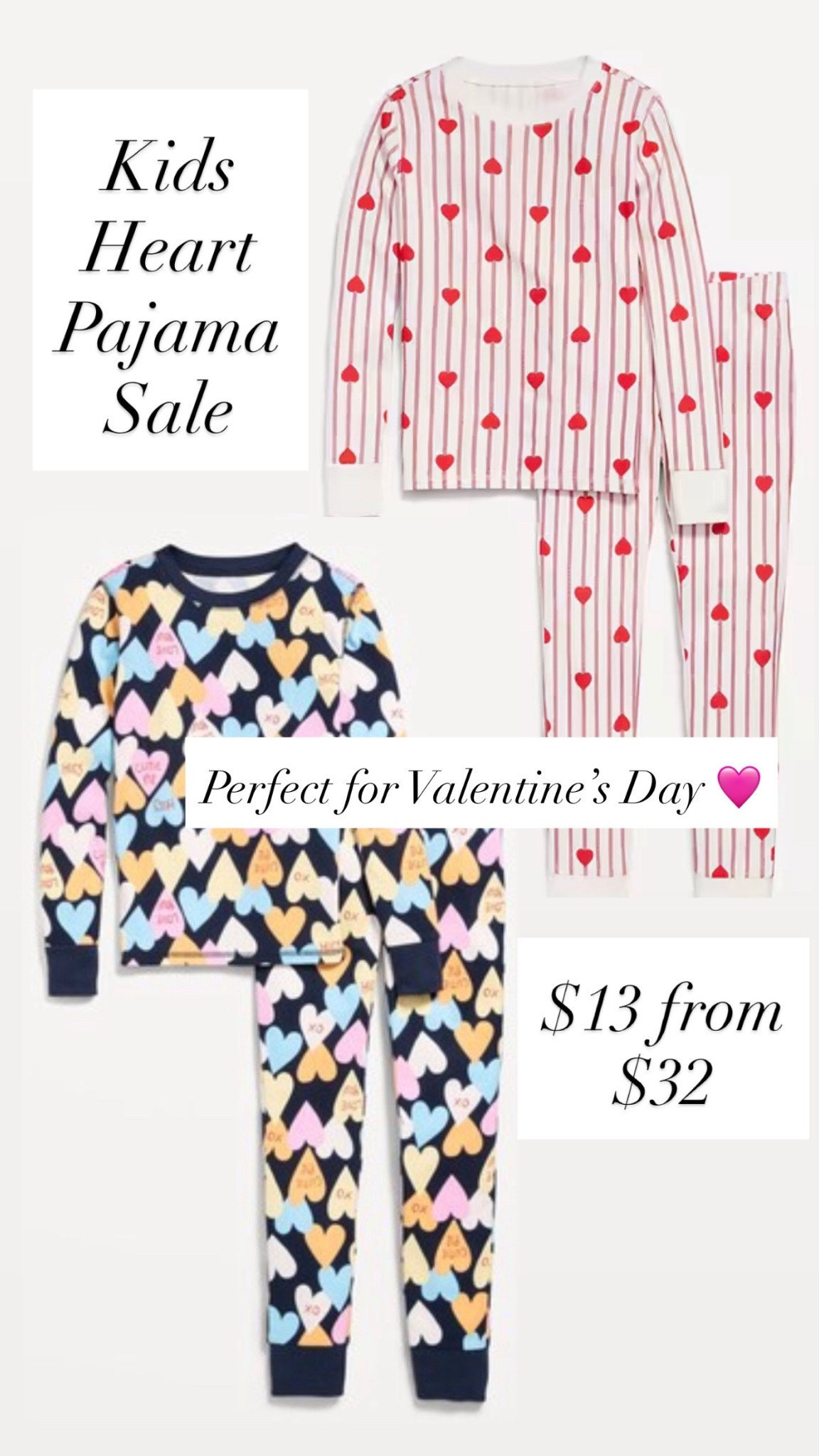 VALENTINE PAJAMAS FOR KIDS 🩷❤️ these are only $13 right now for the set down from $32!! 

#LTKKids #LTKSaleAlert