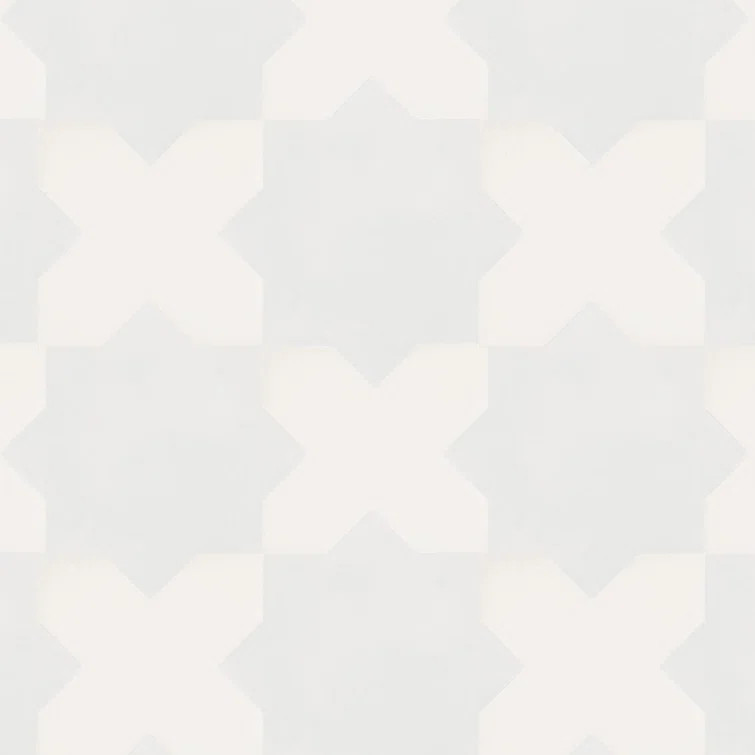 Star And Cross Porcelain Pattern Tile | Wayfair North America