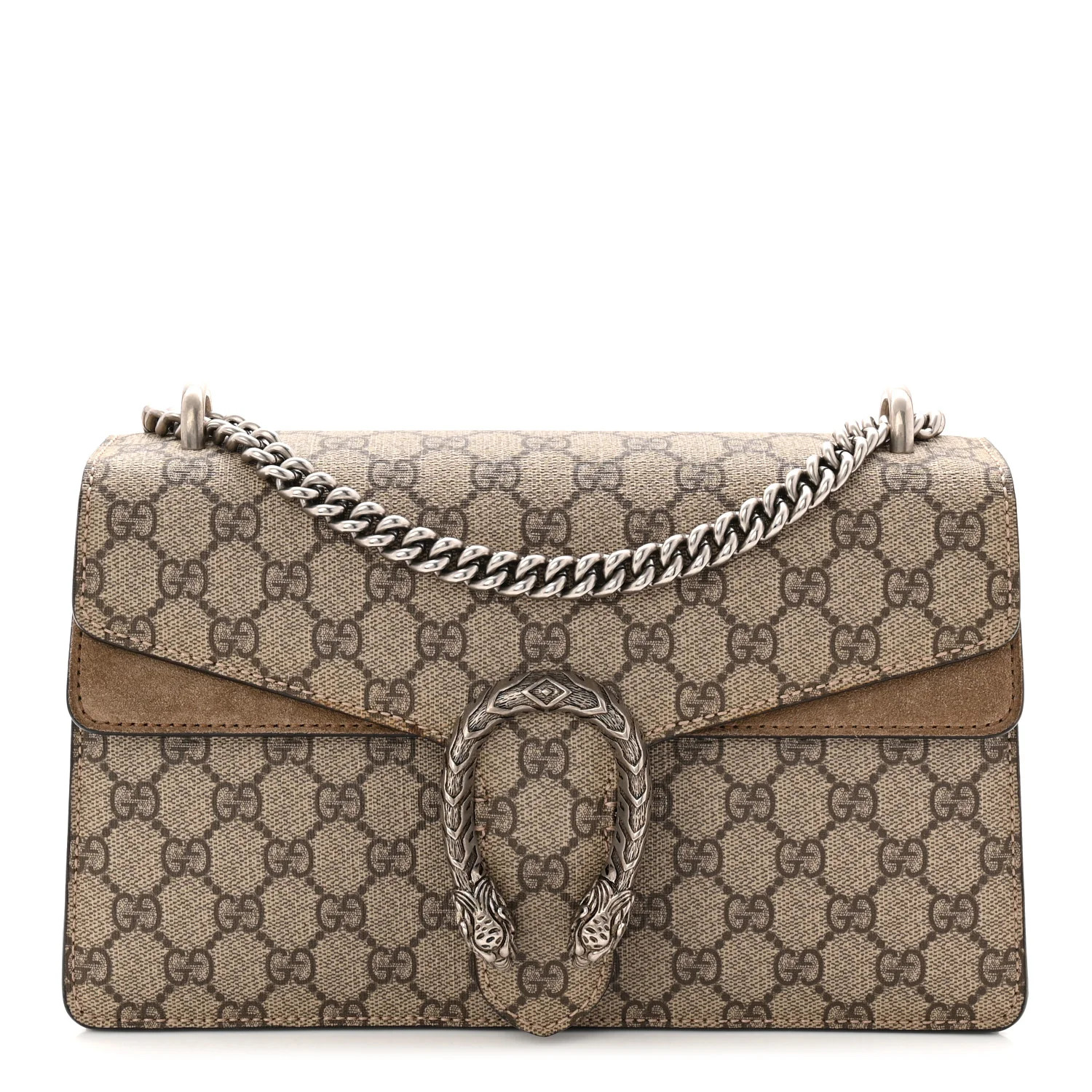 GG Supreme Monogram Small Dionysus Shoulder Bag Taupe | FASHIONPHILE (US)