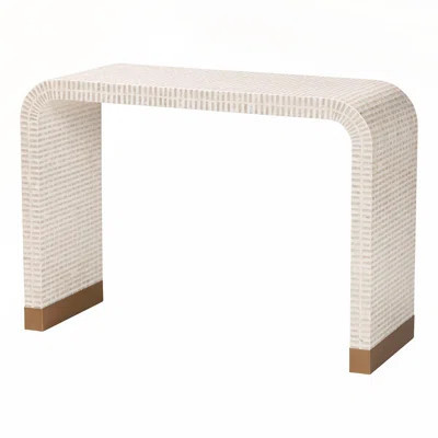 Stylish Coastal Console Table with Capiz Shell Mosaic for Enhancing Any Entryway or Living Room Decor | Wayfair North America