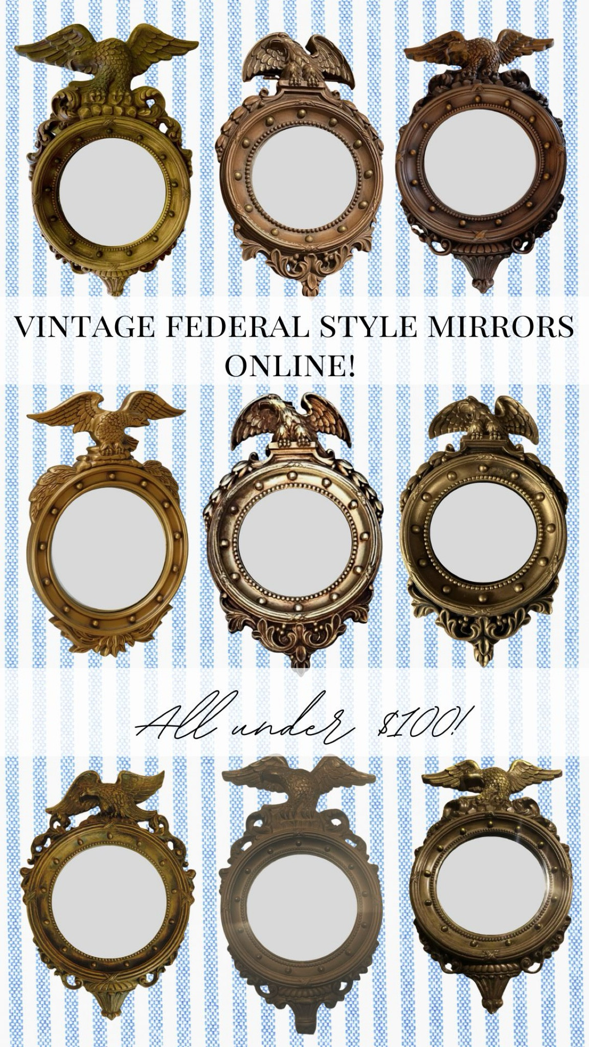 Vintage Syroco and Syroco-like Federal style mirrors online!

#LTKFindsUnder100