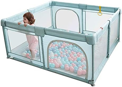 YOBEST Baby Playpen, Small Infant Playard with Gates, Sturdy Safety Playpen with Soft Breathable ... | Amazon (US)