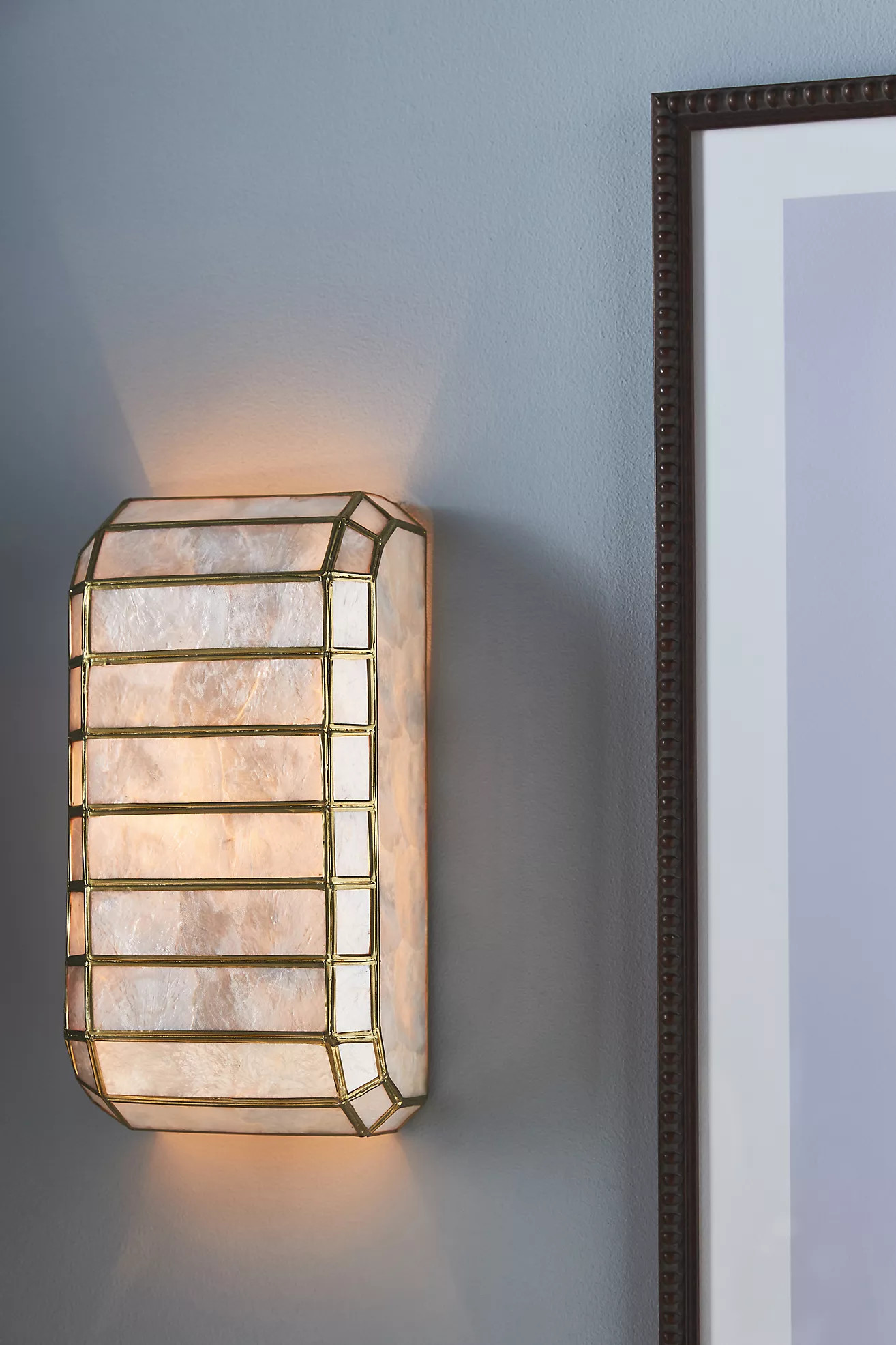 Madelyn Capiz Elongated Sconce | Anthropologie (US)