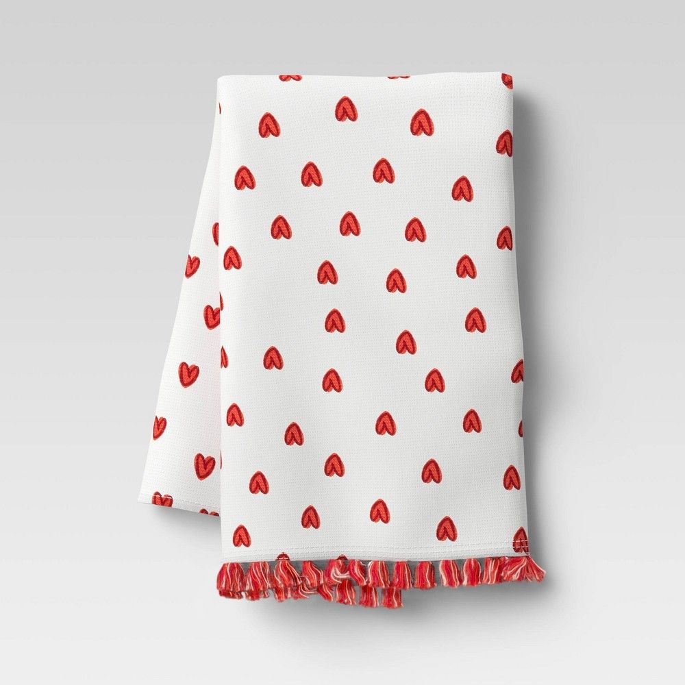 Cotton Scattered Hearts Terry Kitchen Towel - Opalhouse | Target