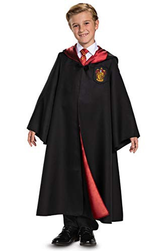 Disguise Harry Potter Gryffindor Robe, Official Hogwarts Wizarding World Costume Robe, Deluxe Kids Dress Up Accessory, Child Size Medium (7-8), Black & Red | Amazon (US)