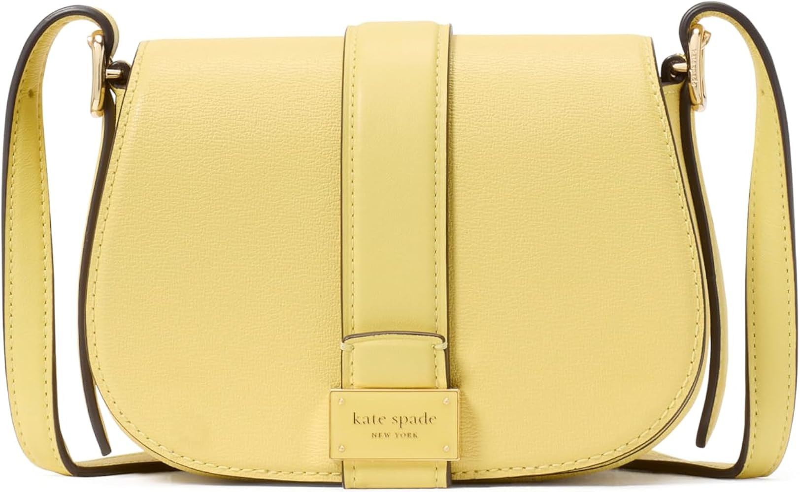 kate spade new york Women's Nouveau Textured Leather Mini Saddle Crossbody | Amazon (US)