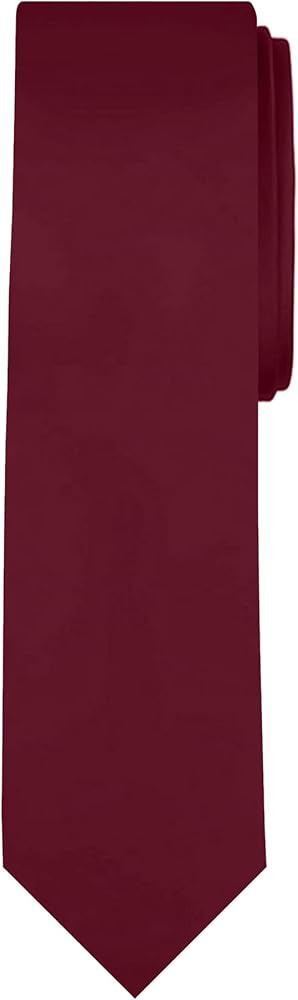 Jacob Alexander Men's Slim Width 2.75" Solid Color Tie | Amazon (US)