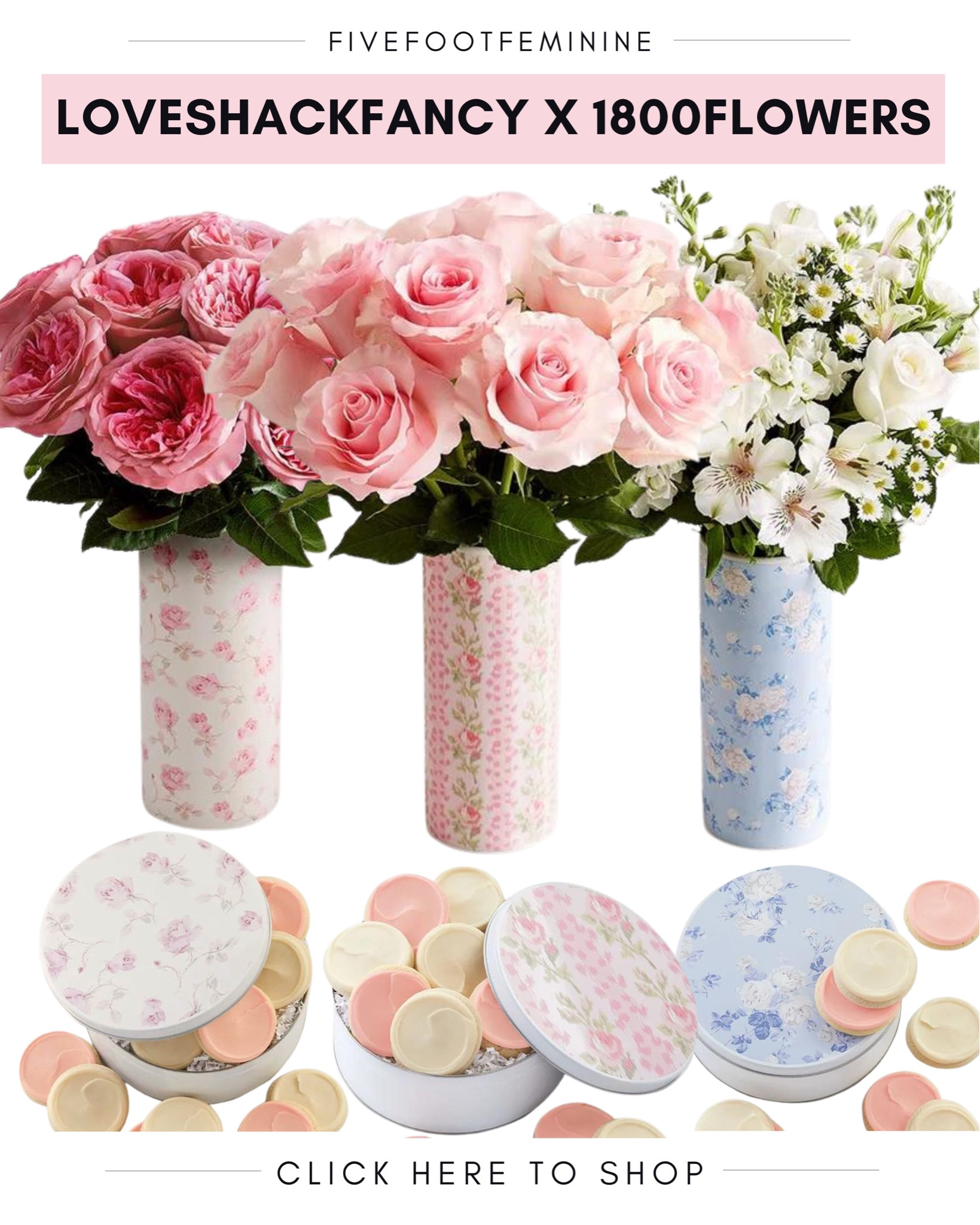 LoveShackFancy x 1800Flowers! This collab is just as cute as the LoveShackFancy Stanley collab! 🌸  this would be a great baby shower or bridal shower gift idea! Love that these vases and cookie tins are keepsakes you can have forever! 



#LTKHome #LTKParties #LTKBaby