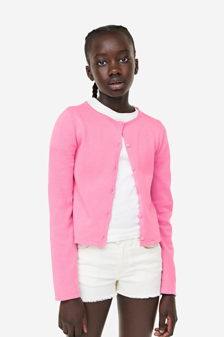 Fine-knit Cotton Cardigan | H&M (US + CA)