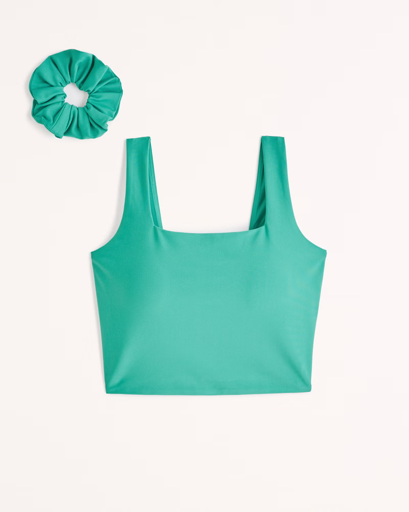 YPB sculptLUX Curve Love Squareneck Slim Tank | Abercrombie & Fitch (US)