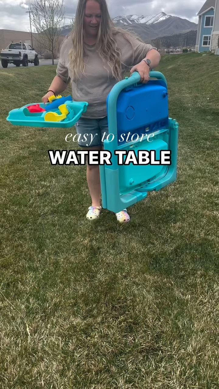 Foldable and easy to store water table that’s perfect for small spaces! We’ve loved ours at our townhome where we aren’t able to keep it out all summer long. It’s also perfect for travel! Would be great to bring camping.

#LTKFindsUnder100 #LTKKids #LTKFamily