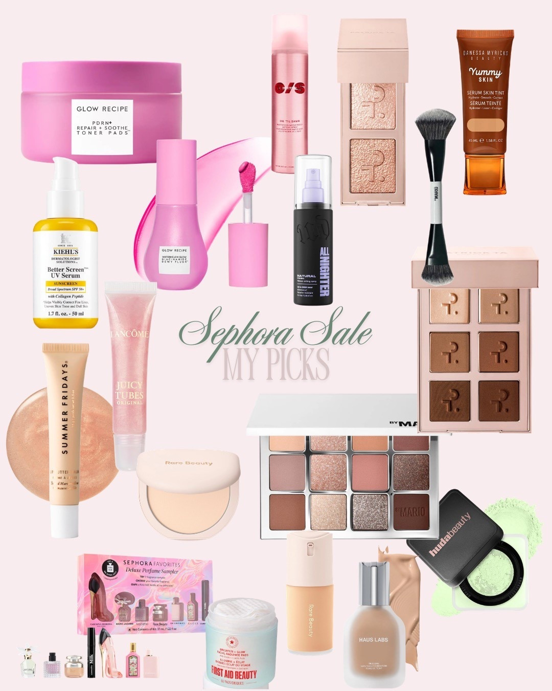 My top picks for the Sephora sale. I repurchased some of my favorites like the huda powder and haus labs foundation and I’m also trying some new things like the skin tint and glow recipe pads #sephorasale #salealert #viralproduct

#LTKselfcare #LTKSaleAlert